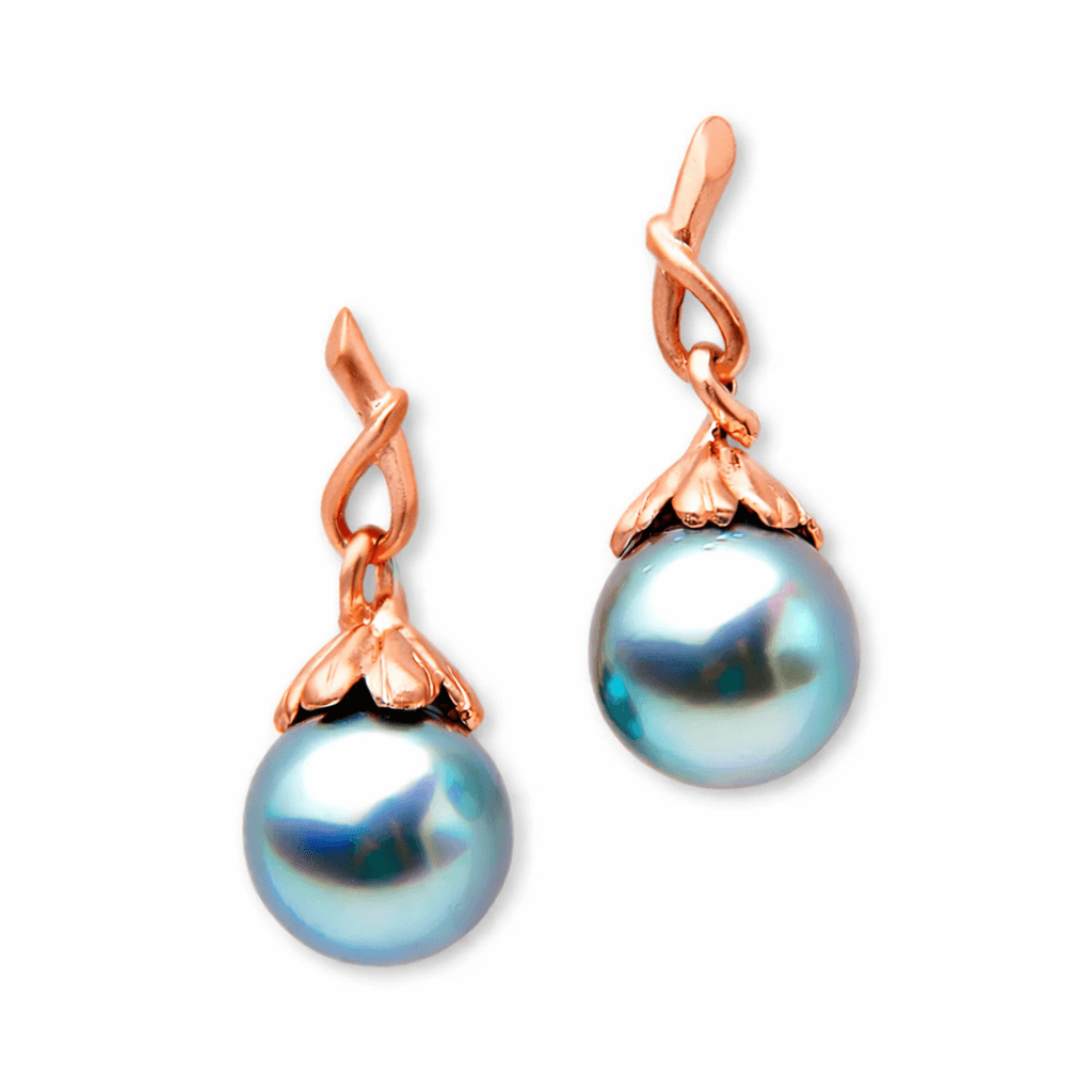 Katura Tehitian Pearl Earrings 18K Rose Gold