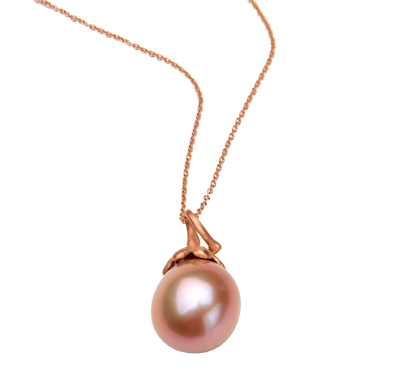 Rose Gold Pearl Pendant